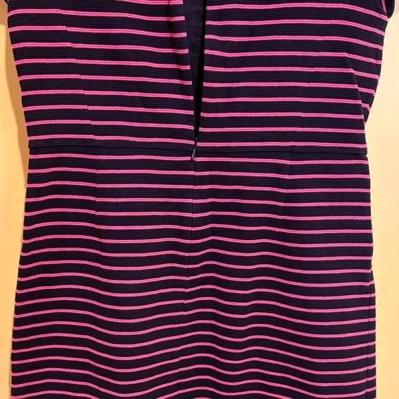 Talbots Black and Pink Striped Women's Dress Size 6 Petites - Picture 13 of 13
